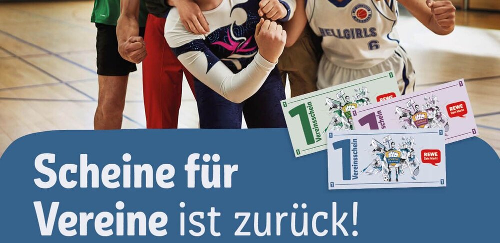 Die REWE-Aktion „Scheine für Vereine“ läuft – und wir sind dabei!