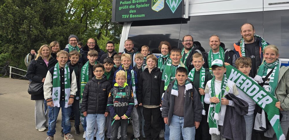 U11 erlebt besonderen Tag im Weserstadionp