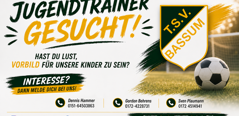 Jugendtrainer gesucht – Werde Teil der TSV-Familie